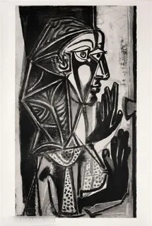 毕加索素描抽象艺术人物装饰画 毕加索素描抽象艺术人物装饰画