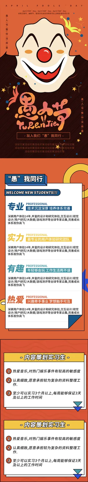 愚人节整蛊创意海报商超节日促销宣传长图PSD设计素材模板