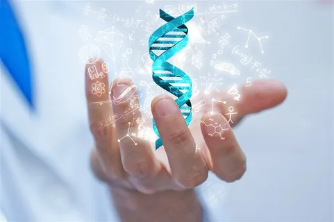 手中dna结构模型高清图片 手中dna结构模型高清图片