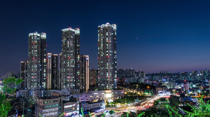 高清唯美城市夜景高楼大厦