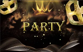 皇冠 面具 party 海报