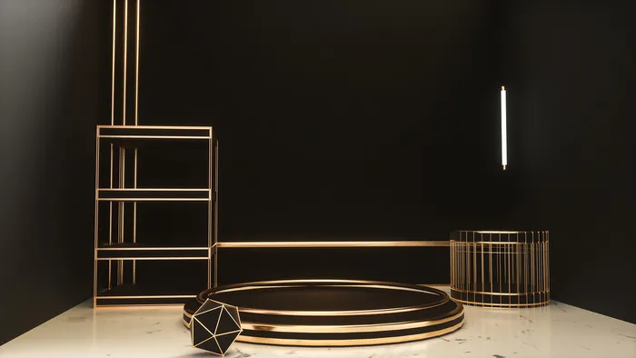 C4D电商场景模型渲染背景