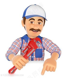 拿着钳子的工人高清图片