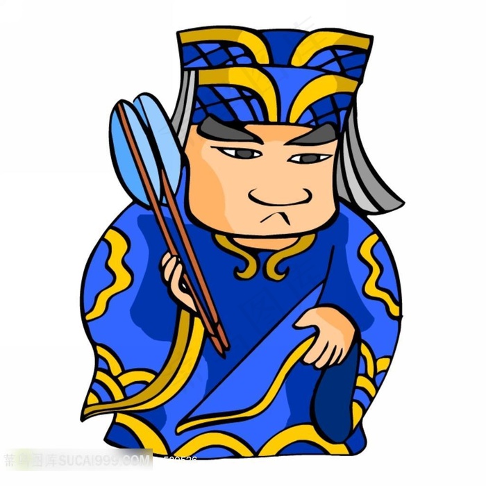 传统古典人物动漫插画素材