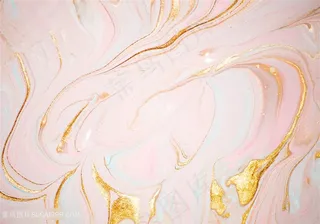 粉色微蓝黄金系大理石背景图片