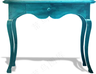 蓝桌子　　