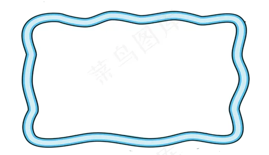 卡通边框 卡通彩色框  手绘对话框 可爱边框 免抠
