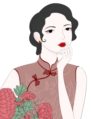 传统旗袍美女 (82)