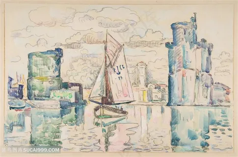 拉罗谢尔-保罗 · 西尼亚克港口入口(法国,巴黎,1863-1935年) 拉罗谢尔-保罗 · 西尼亚克港口入口(法国,巴黎,1863-1935年)