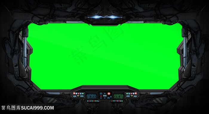 飞机机舱中宇宙景色高清图片