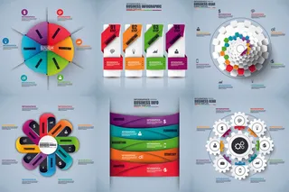 ppt素材3d数据图表模板可视化图形统计标签矢量图标模型ai源文件