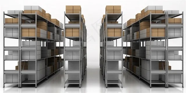 排放整齐的货架