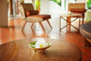 木桌椅清新家居图片