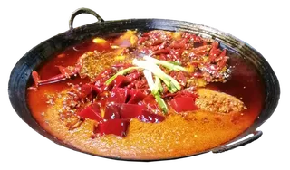 火锅红汤锅牛油锅免抠摄影元素素材