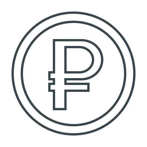 俄罗斯卢布 PNG免抠(512x512)