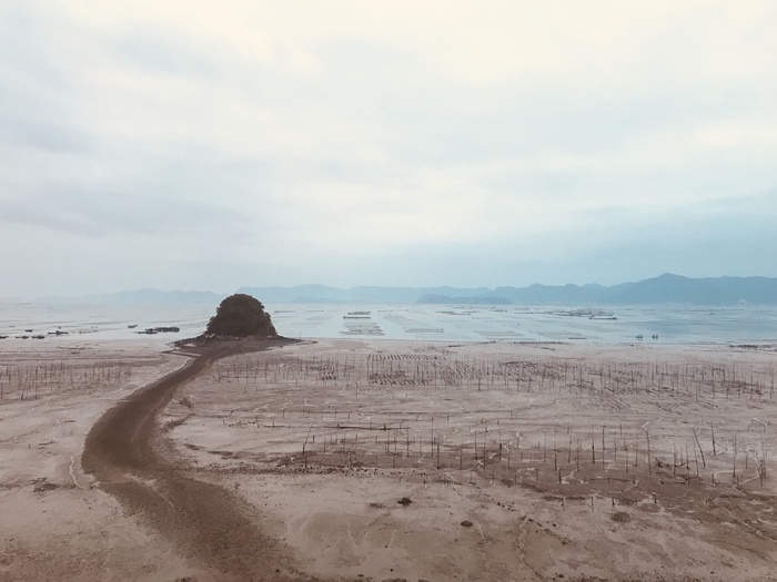 霞浦馒头山滩涂日出