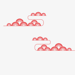 中国风国庆中秋祥云元素