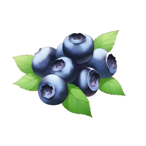 蓝莓水果免抠(2048x2048)