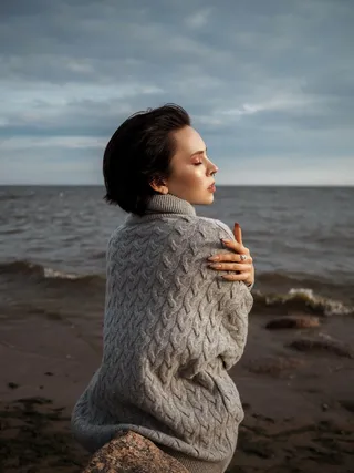 高清性感气质海边美女