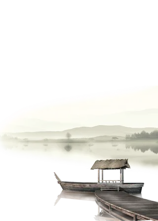 山水画素材中国风水墨画素材元素中国画