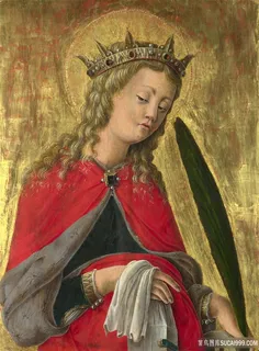 皇冠美女艺术油画