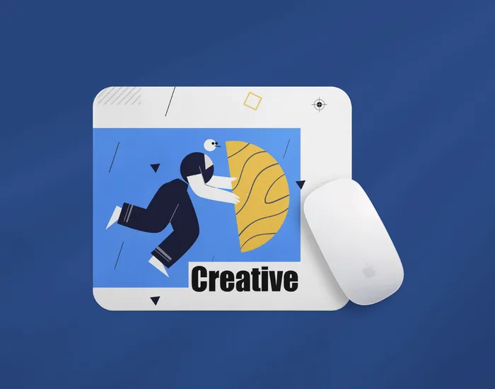 文创鼠标垫鼠标样机psd模版下载