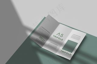 折页 样机  三折页 智能贴图 折页样机 三折页模板 三折页样机 