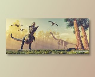 各种恐龙霸王龙长颈恐龙打印素材原图画高清高分辨率喷绘