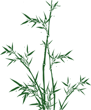 竹子水墨画中国风国画墨水书法竹子画