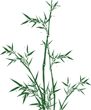 竹子水墨画中国风国画墨水书法竹子画