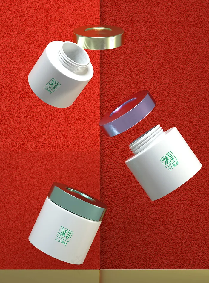 唯美国潮风中式护肤品智能贴图样机(4225x5704)psd模版下载