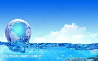 环保地球海洋背景素材