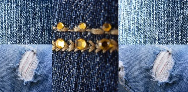 牛仔布背景图 牛仔布背景图