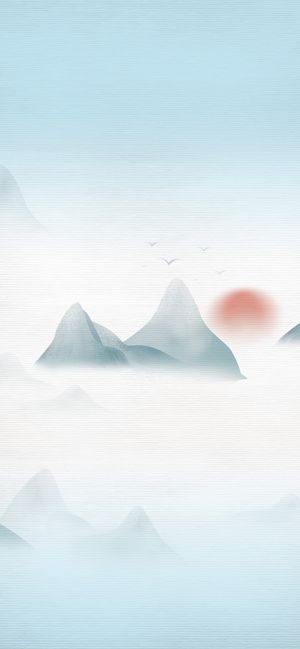 淡雅水墨中国风海报背景