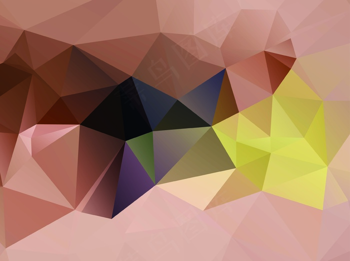 炫彩几何图形背景 几何艺术设计 多边形背景图片