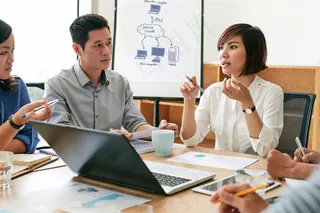 开会讨论商务团队