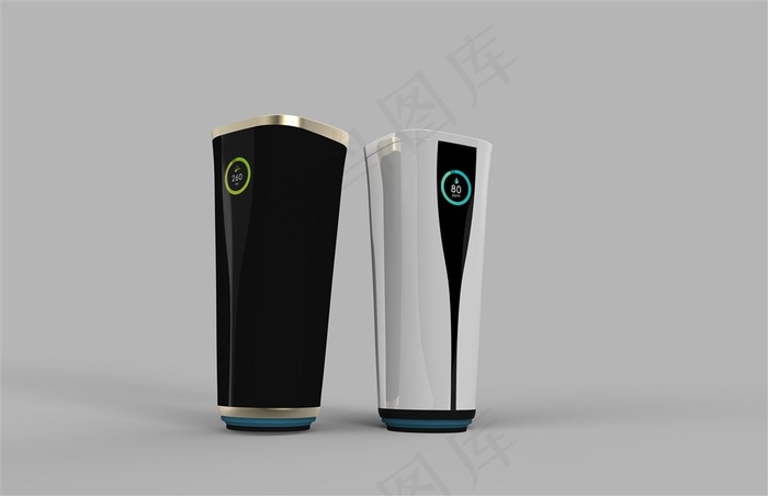 智能水杯样机设计图杯体