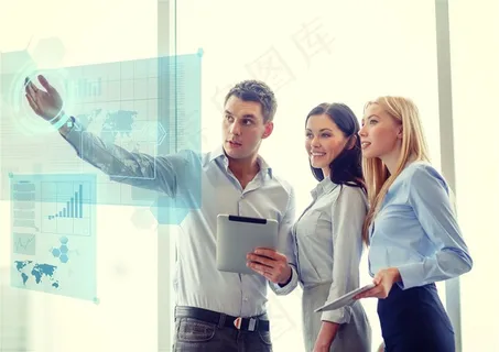 未来商业团队工作场景高清图片 未来商业团队工作场景高清图片