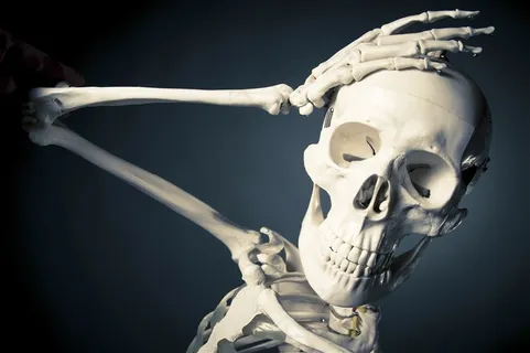 人物骨骼骨骸死亡素材
