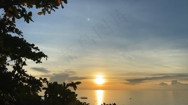 日落, 云, 多彩, 颜色, 海洋, 海维生素, 天堂