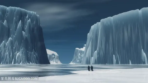 唯美冬季冰山壁纸