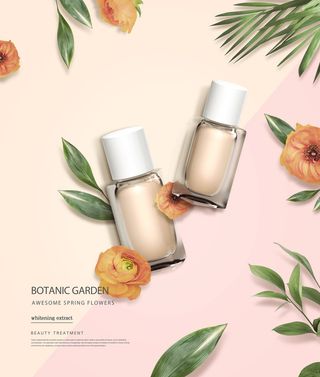美妆化妆品粉底海报