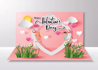 2.14情人节高端大气矢量插画