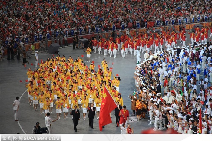 奥运会开幕式-中国代表团
