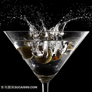马提尼葡萄酒高清图片