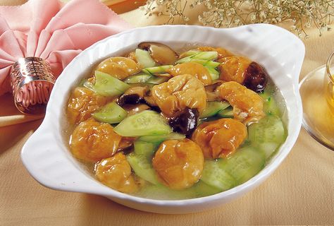 0711c-1220冬菇青瓜油面筋   12元