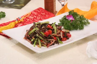 脆笋炒腊肉26元 (2)