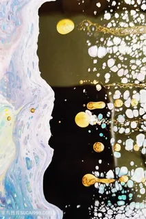 抽象水彩唯美时尚艺术油画