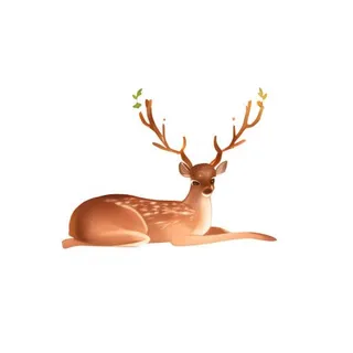 鹿动物免抠