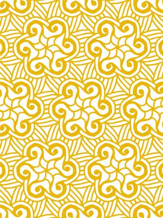 中国风复古中式祥云纹浪花纹背景海浪底纹理线纹PSD素材AI背景图案